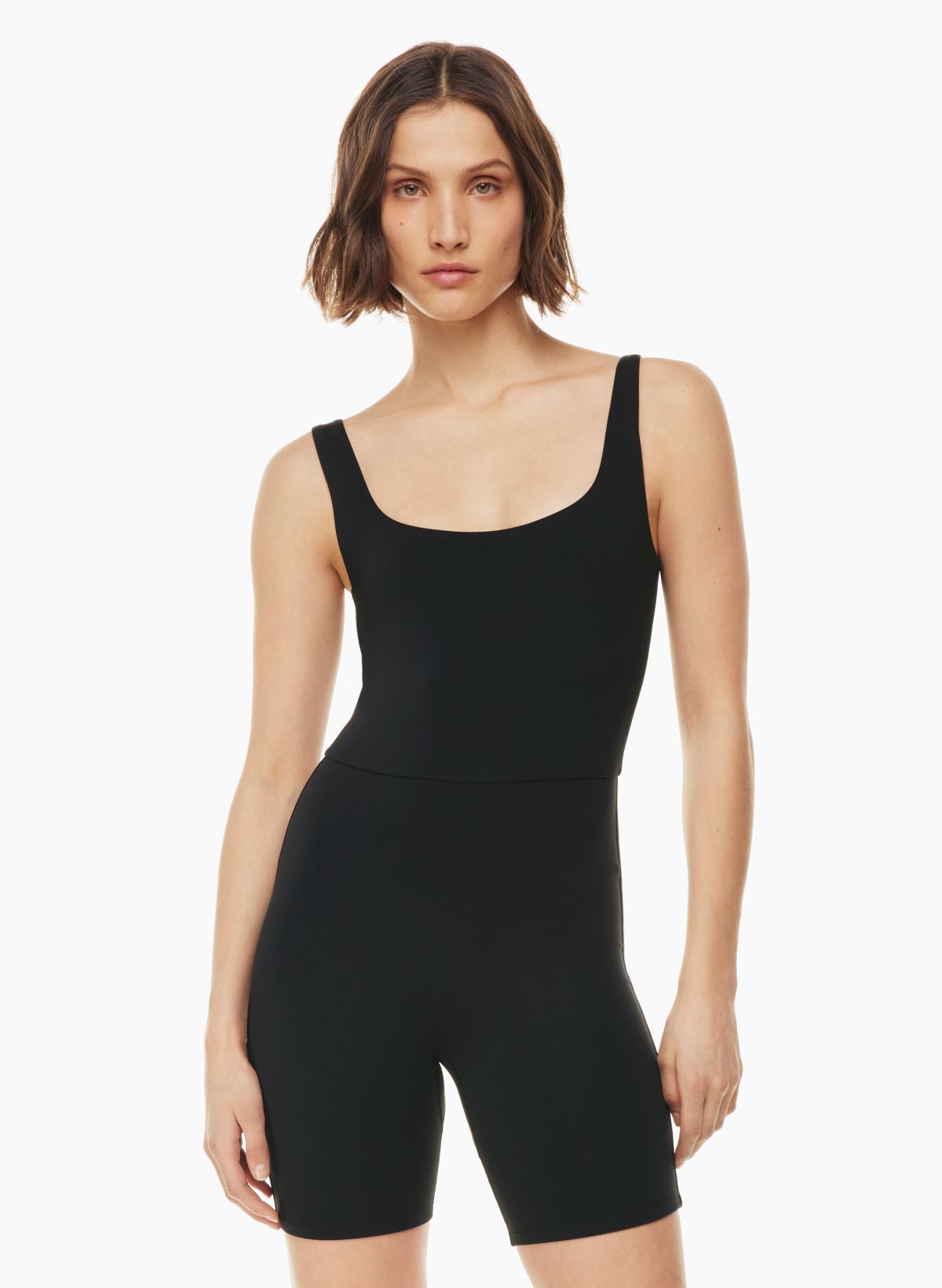 Seamless Square Neck One Piece Sport Jumpsuit Or Romper