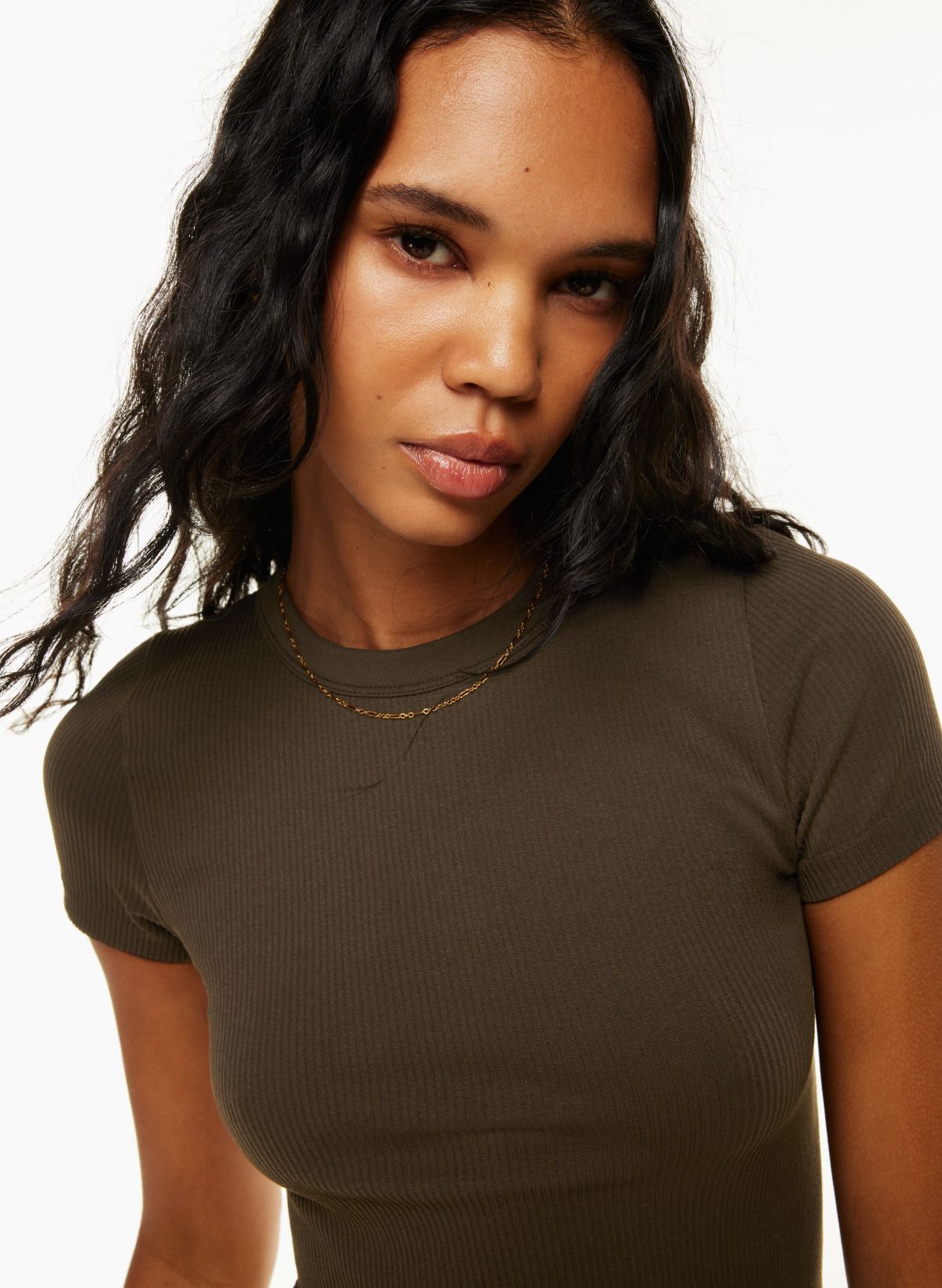 ribbed black shirt
