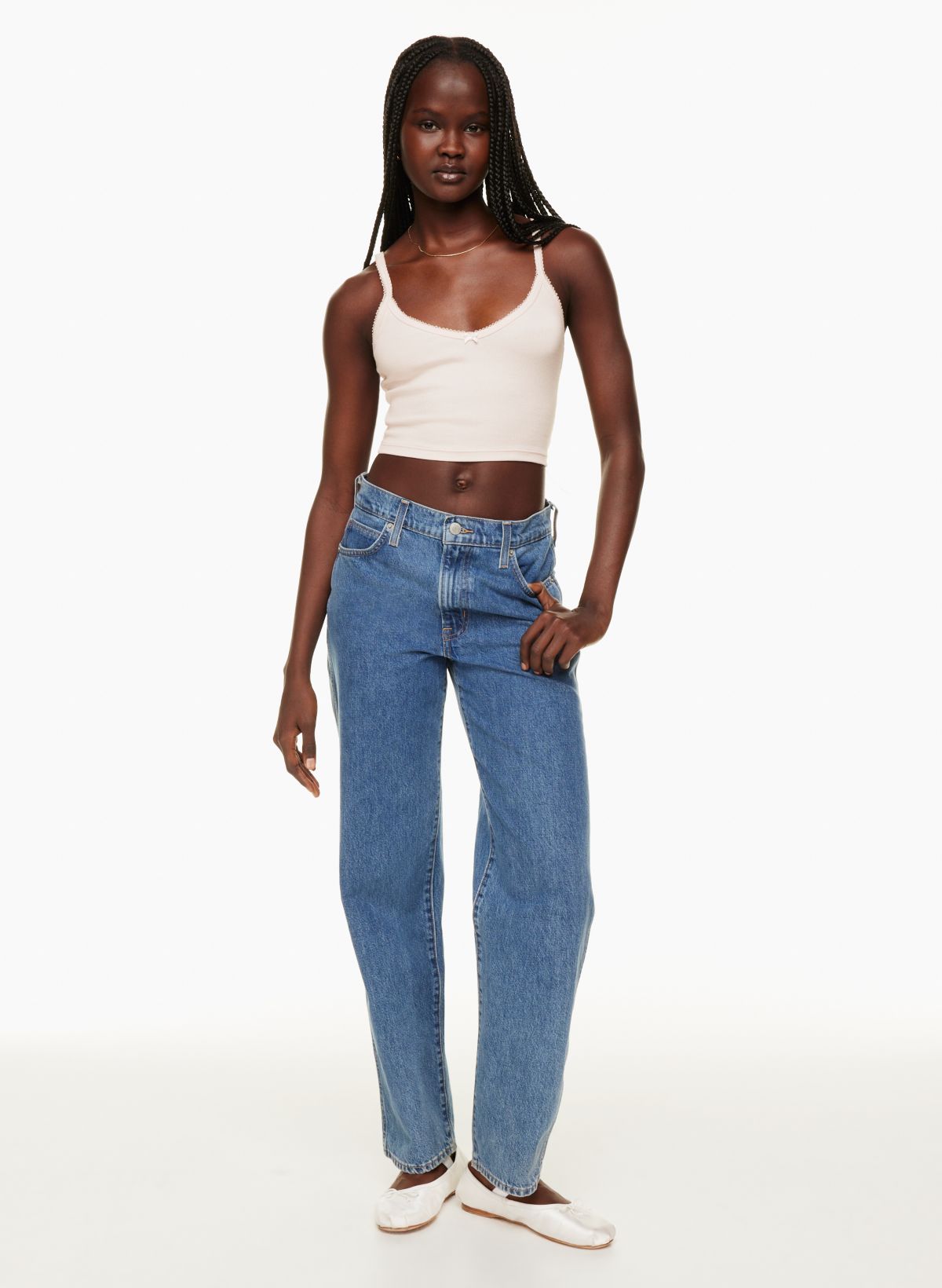 The Cutest One Shouldered, Ruffled Top On Sale For $38 + These Amazing  AGOLDE Jean Dupes