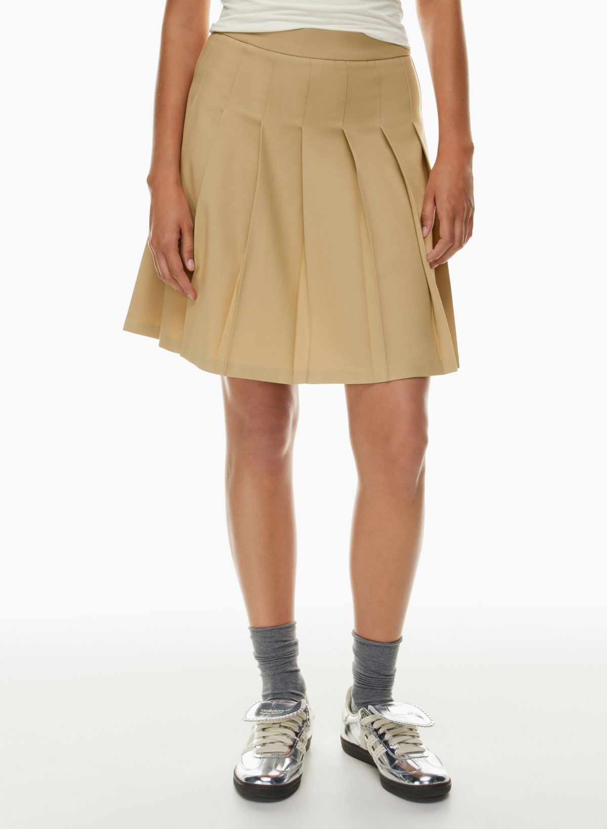 Sunday Best OLIVE KNEE PLEATED SKIRT | Aritzia US