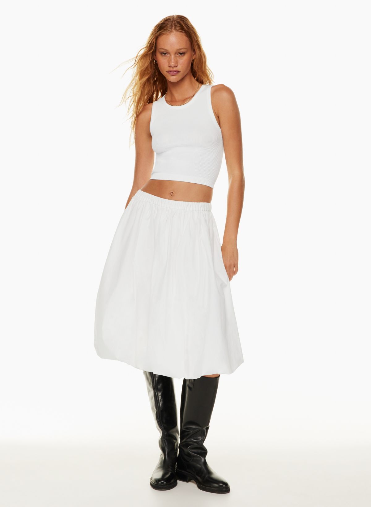 Bubble Tennis Skirt - White