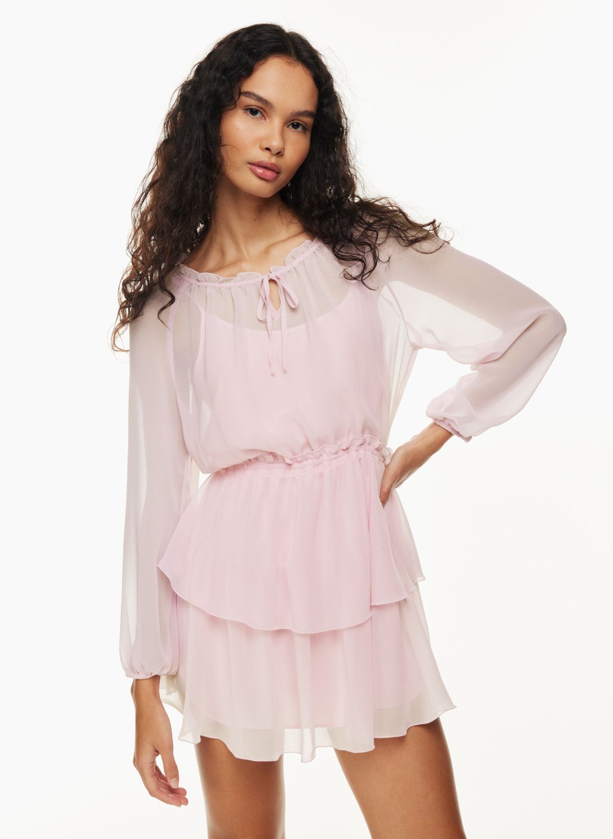 Aritzia pink outlet dress