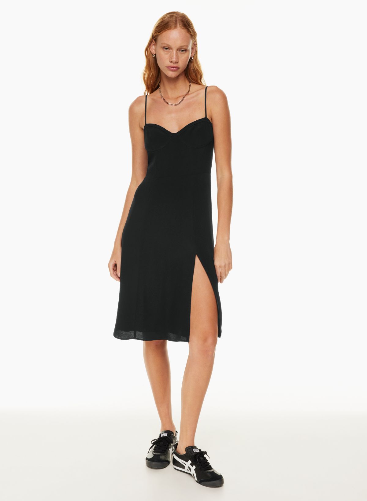 Women's Textured Clean Column Midi Dress