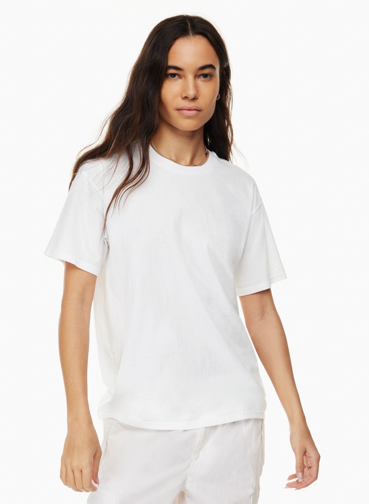 New Era 03 Printed Oversize Drop Shoulder White T Shirt