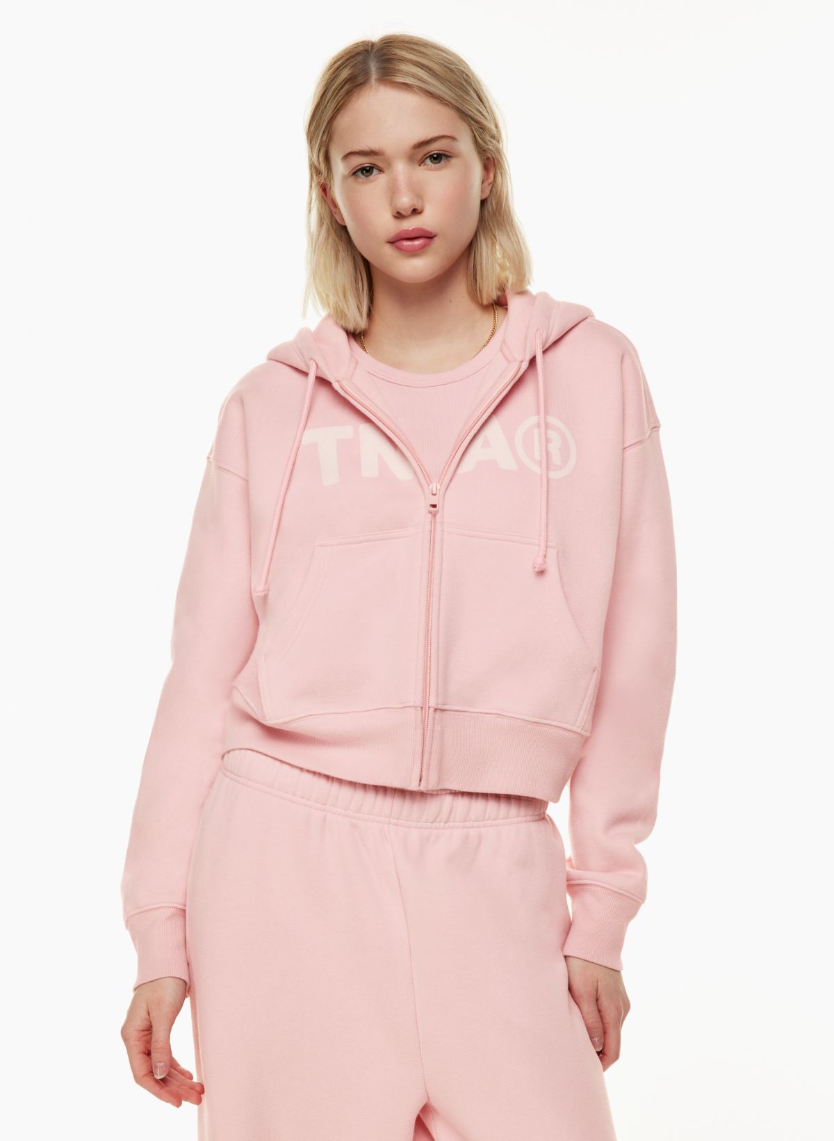 TNA, Tops, Aritzia Tna Cozy Fleece Boyfriend Boxy Hoodie