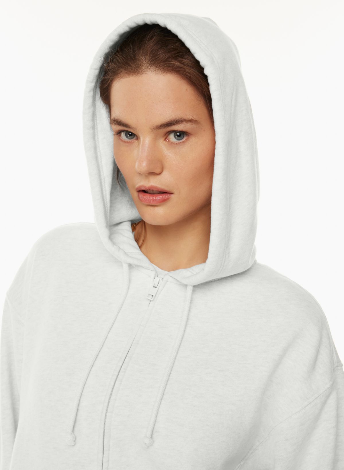 Tna TERRY FLEECE BOYFRIEND ZIP HOODIE