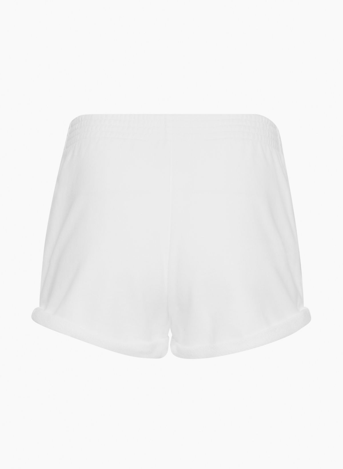 Fleece white hot sale shorts