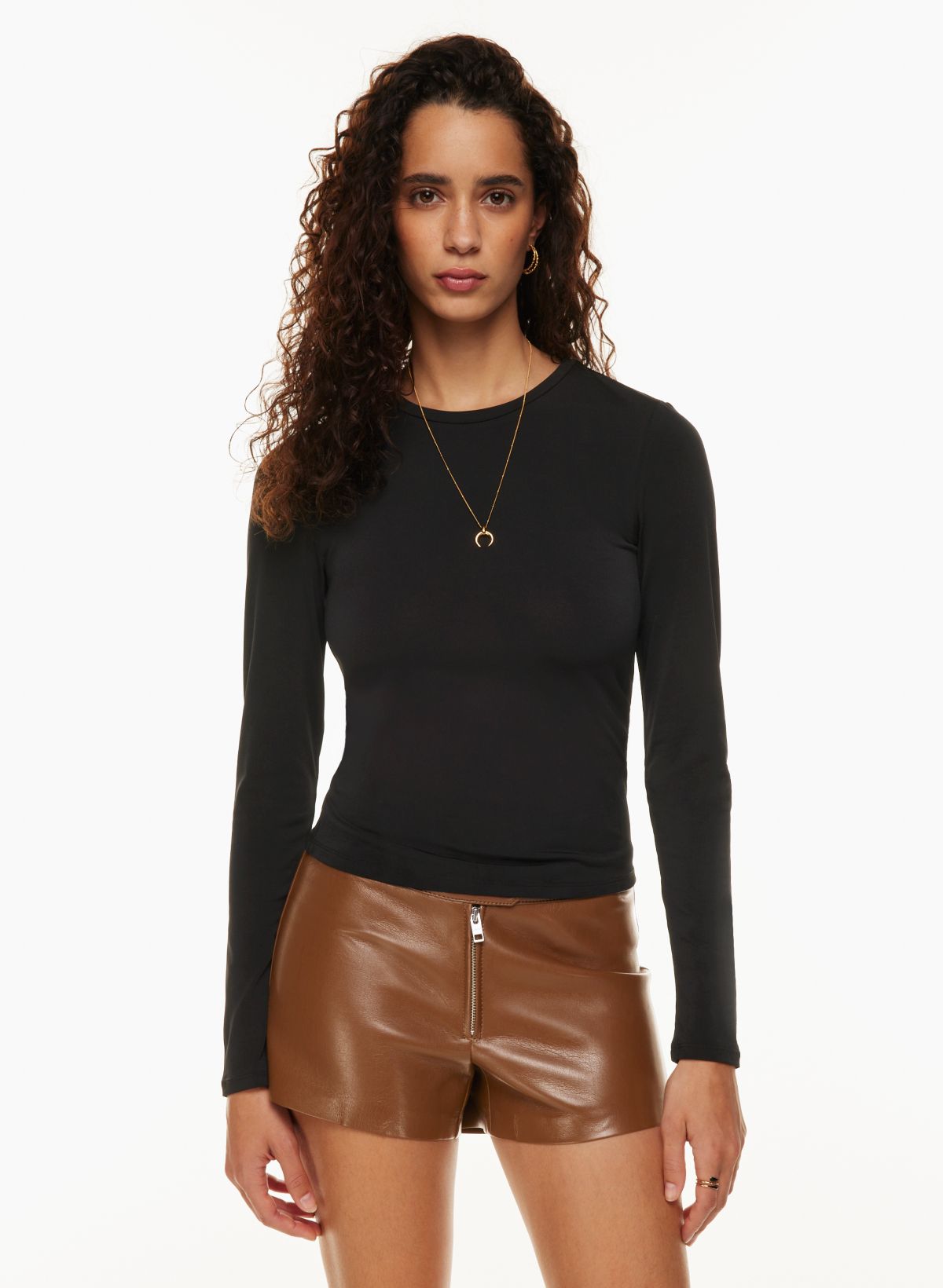 Aritzia Babaton Contour 90s Bodysuit Crewneck sleek high neck