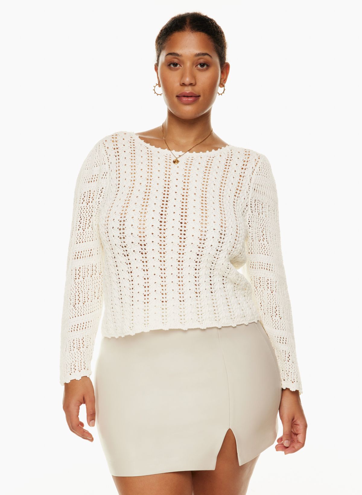 sweater with puff sleeves chloe pullover