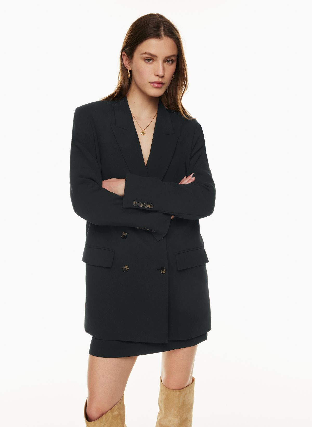 Buy OPEN EDIT Corset Blazer - Black At 50% Off