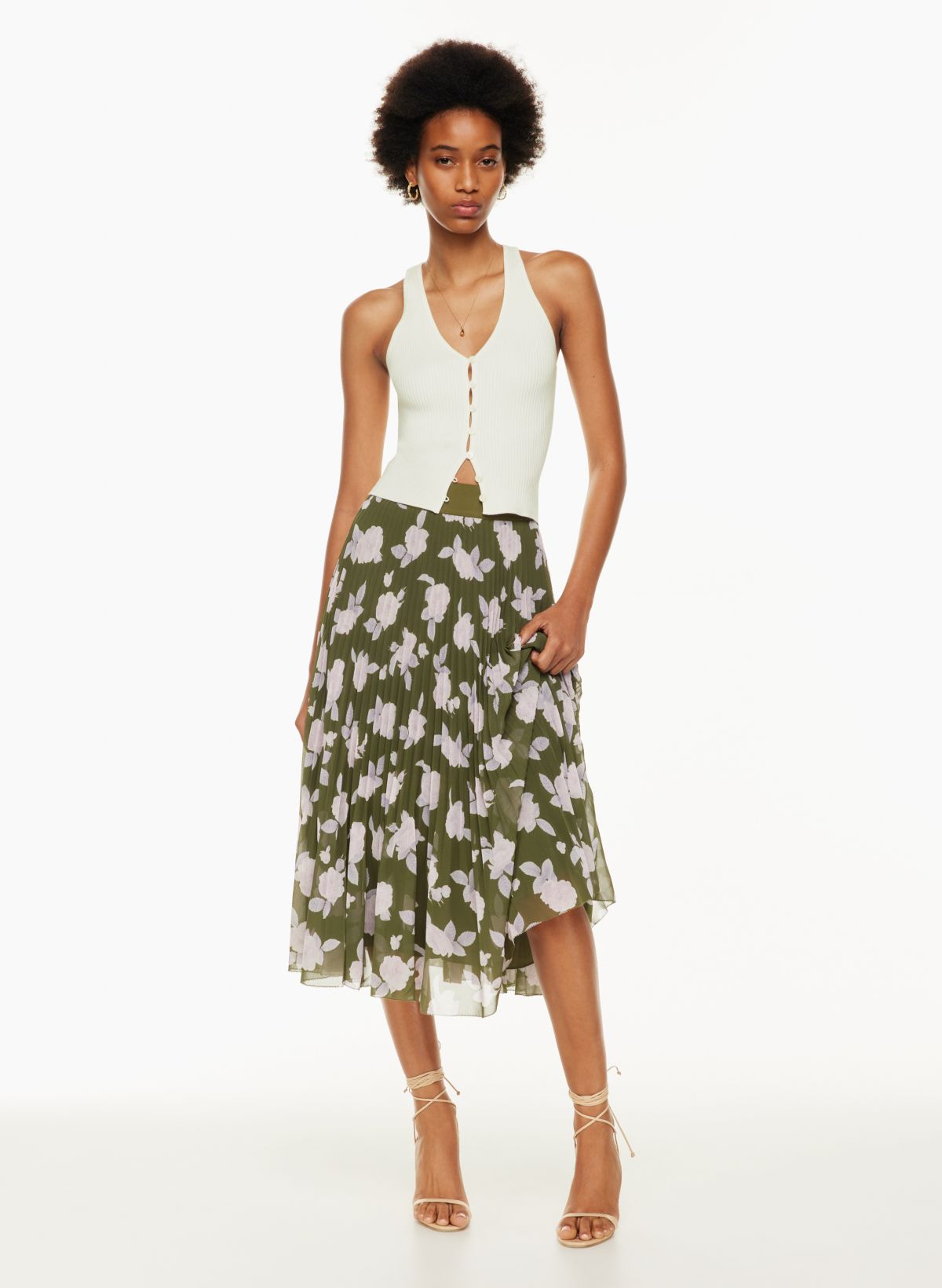 Wilfred TWIRL PLEATED SKIRT