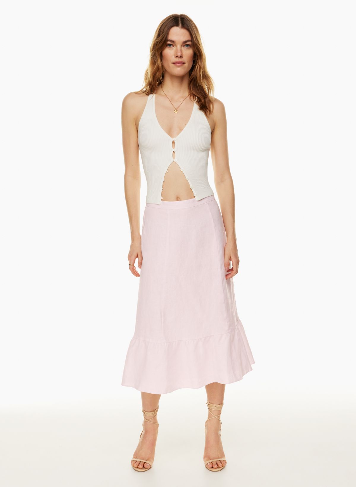 Wilfred CHARIOT LINEN SKIRT | Aritzia US