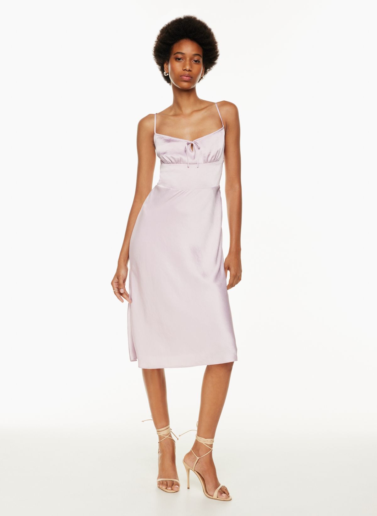 Wilfred BELLOW SATIN DRESS | Aritzia CA