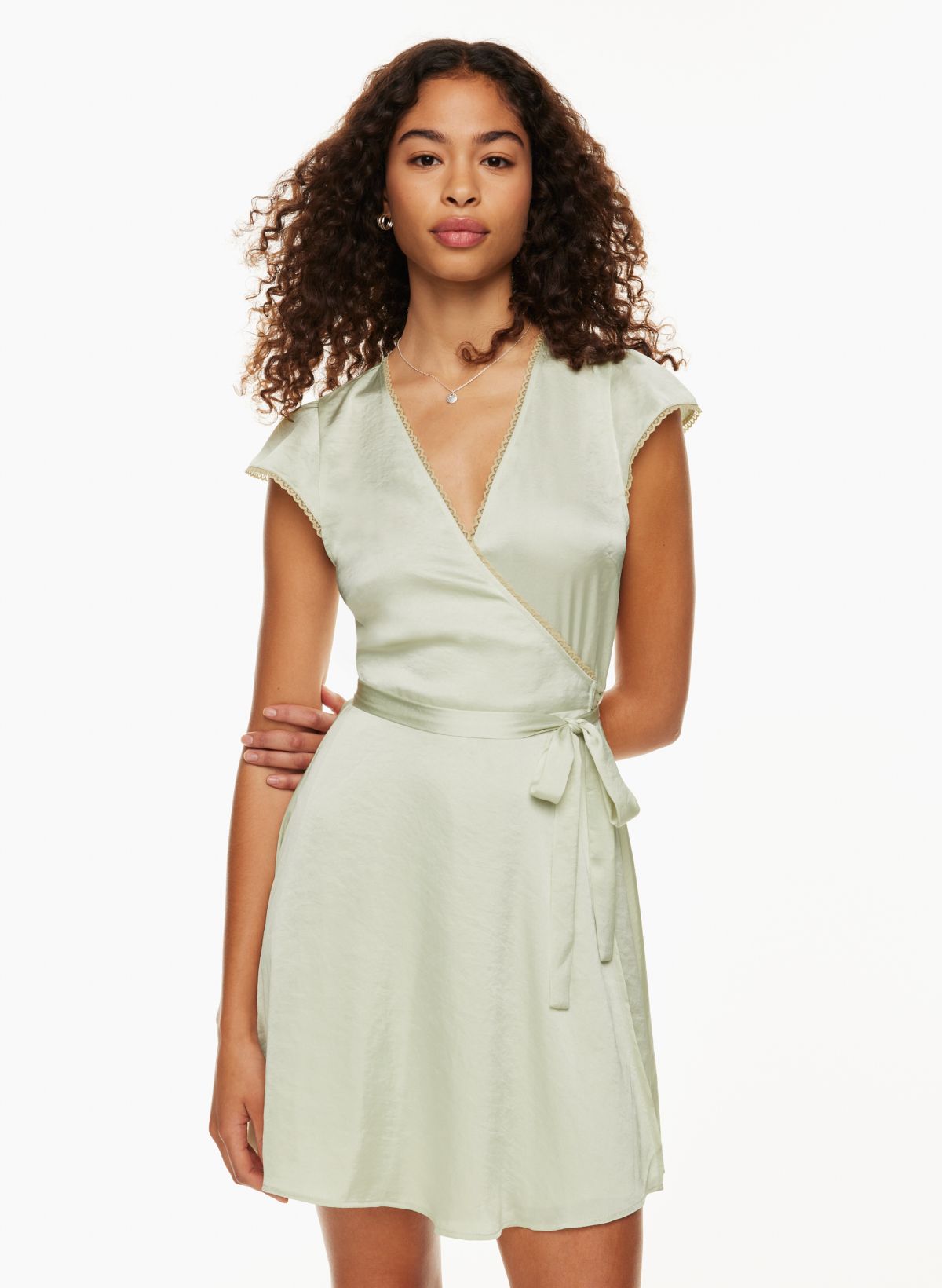 Wilfred MADEMOISELLE SATIN DRESS Aritzia US