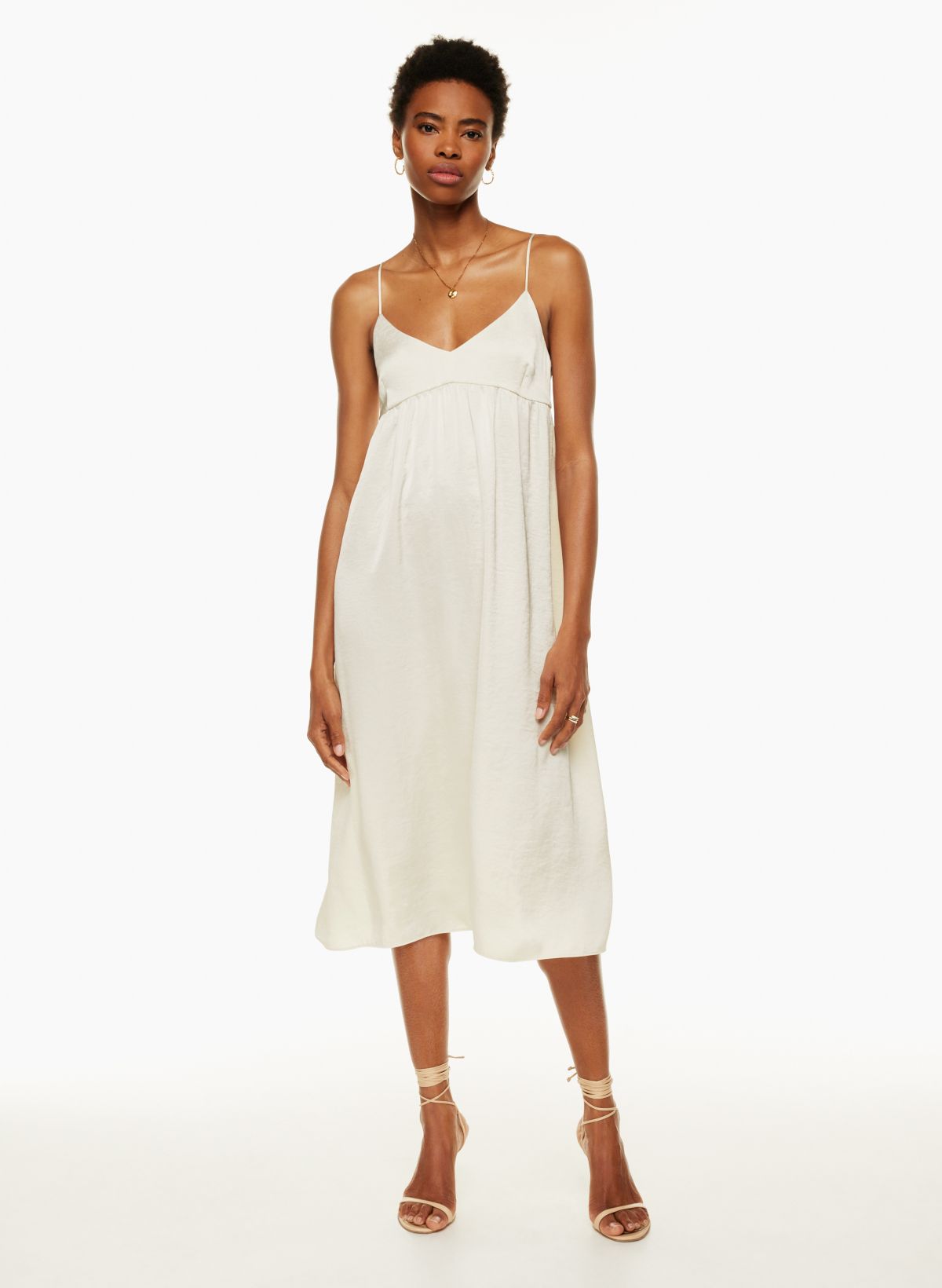 Wilfred LOVER SATIN MIDI DRESS Aritzia CA