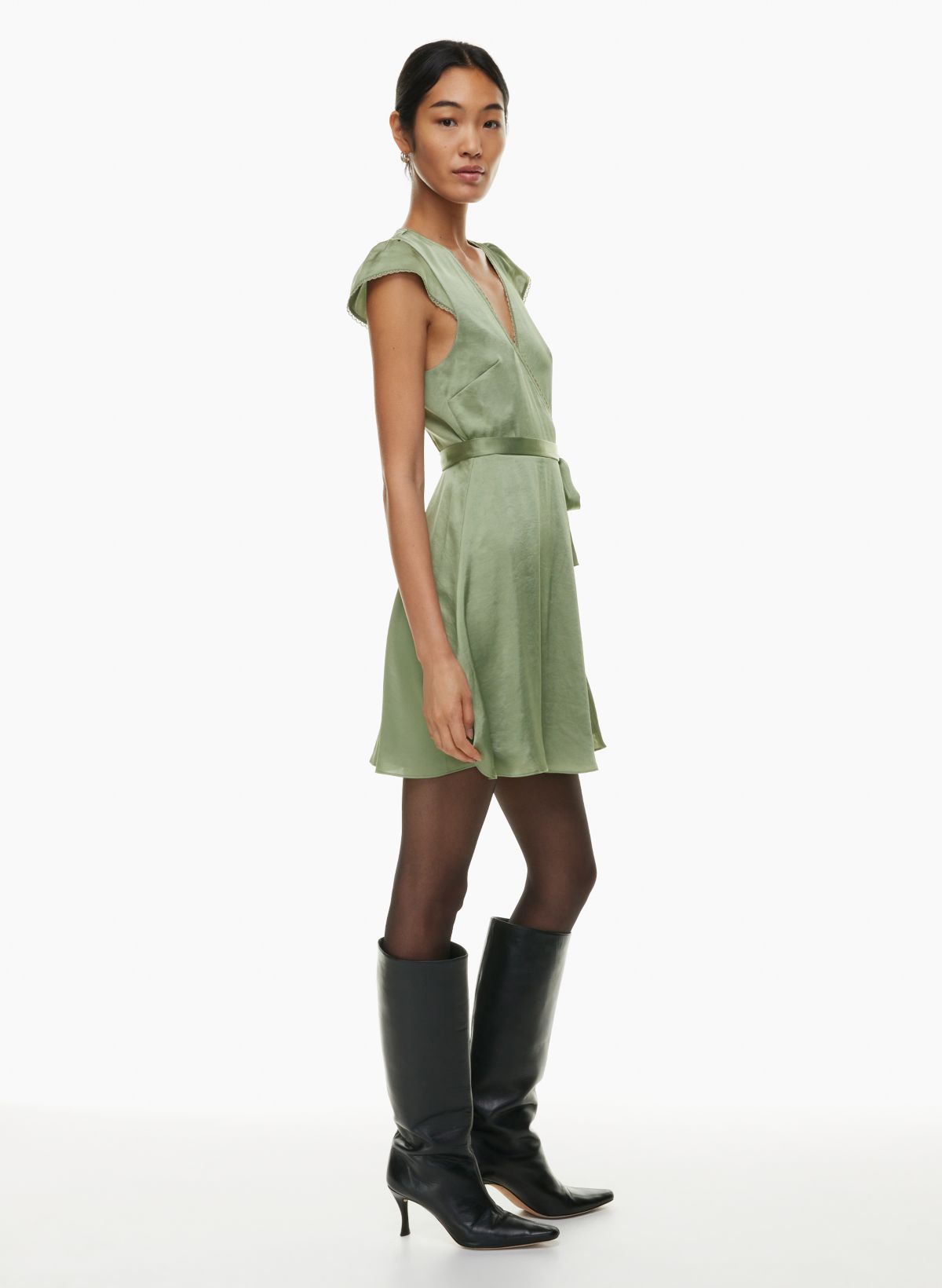 Aritzia satin outlet dress