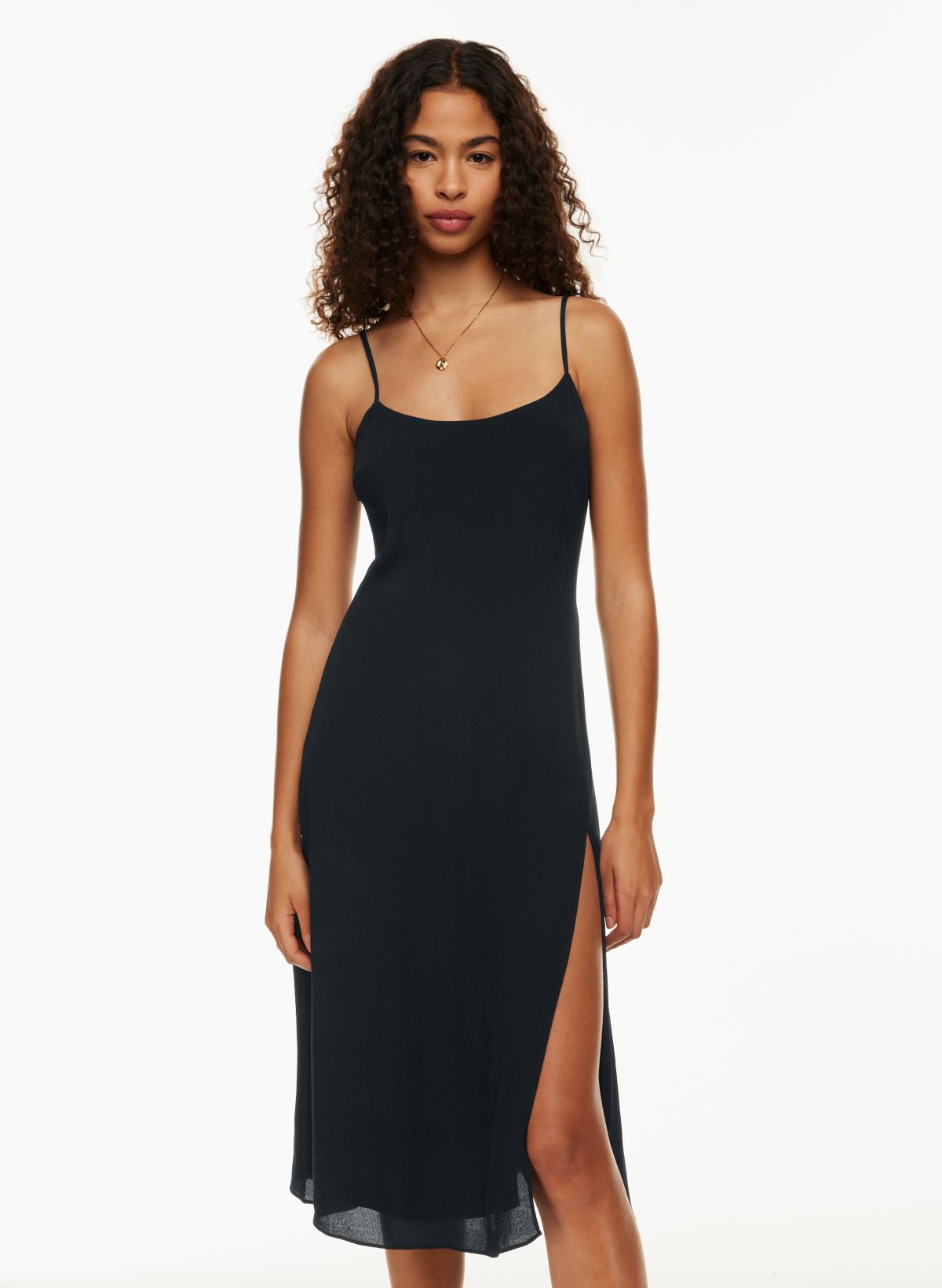 Women's Midi Slip Dress - A New Day™ Black 2X