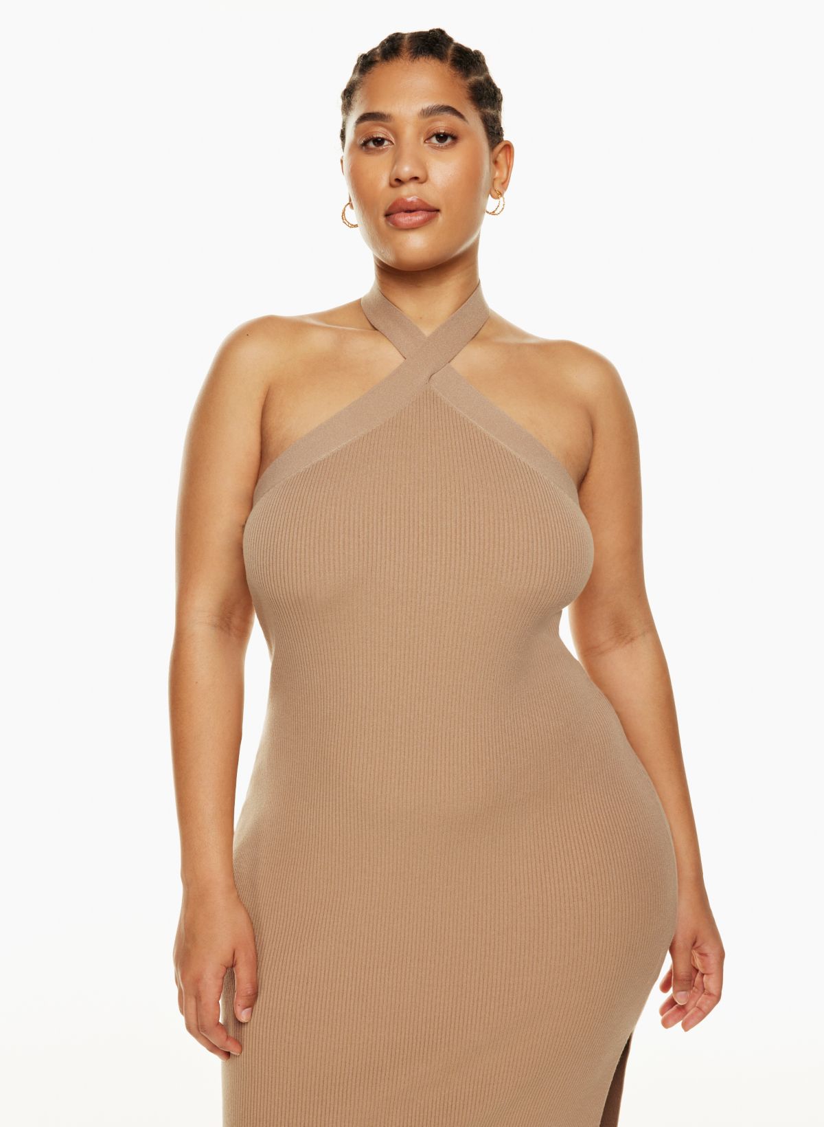 Sexy Tube Top Slit Bodycon Midi Dress For Women 1/6 Inches Fits 12