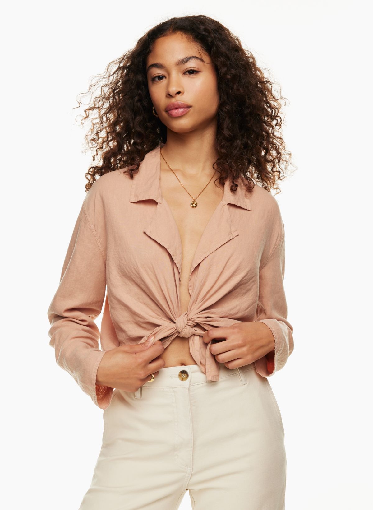 Shirttail Flood – Linen Woman