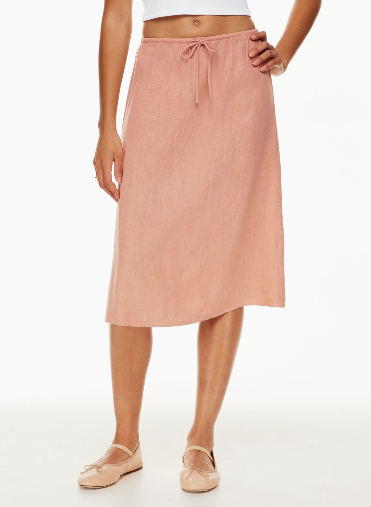 Linen skirt outlet aritzia