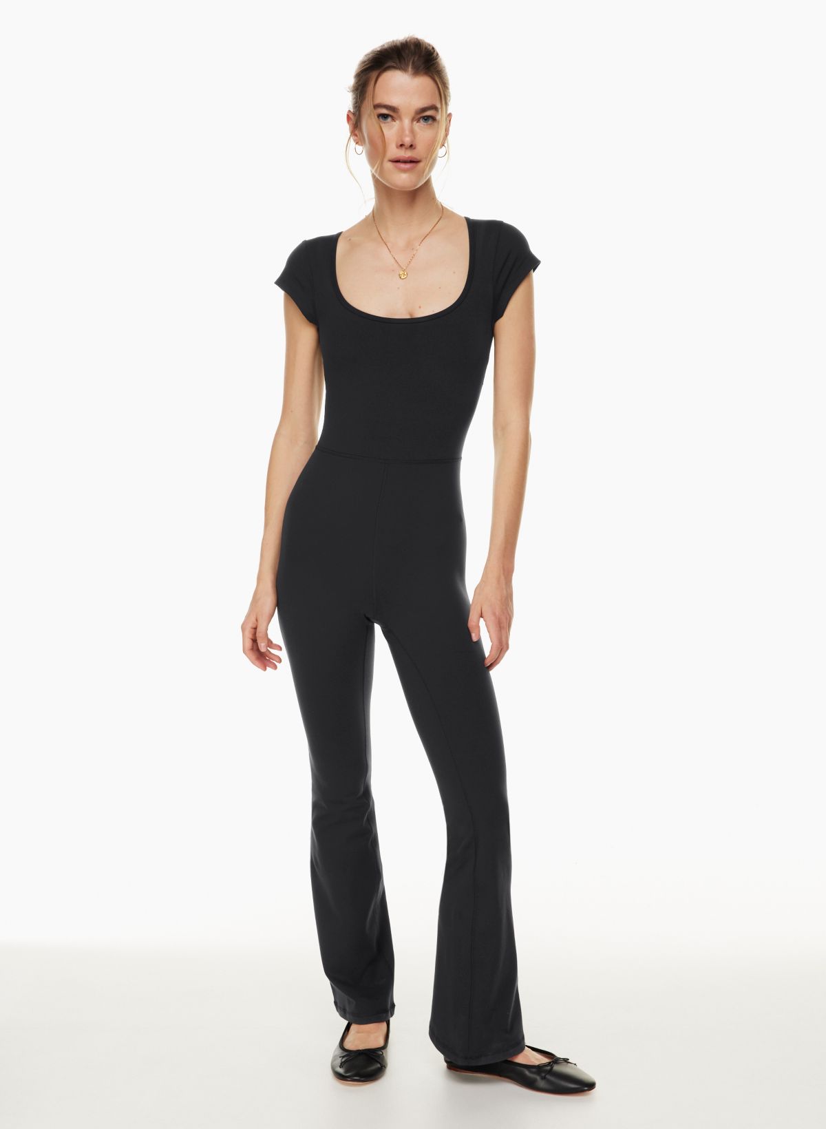 Divinity jumpsuit aritzia  Body suit outfits, Aritzia outfit, Flare outfit