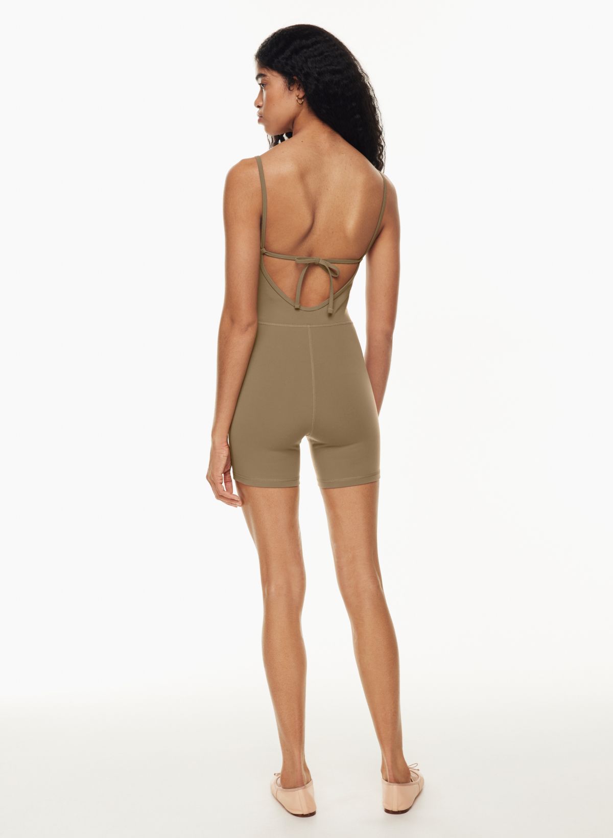 Forever 21 Women's Straight-Cut Tube Bodysuit in Khaki Small