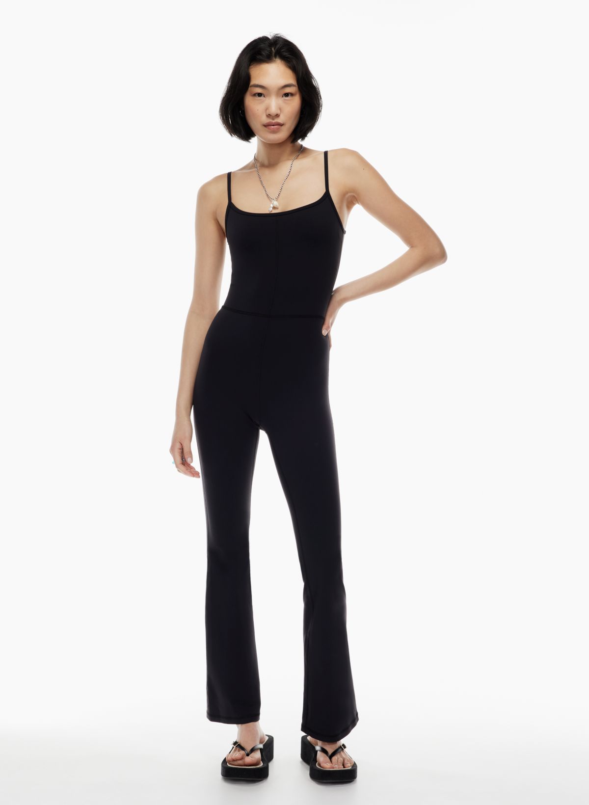 Petite Mocha Snatched Rib Seamless Jumpsuit