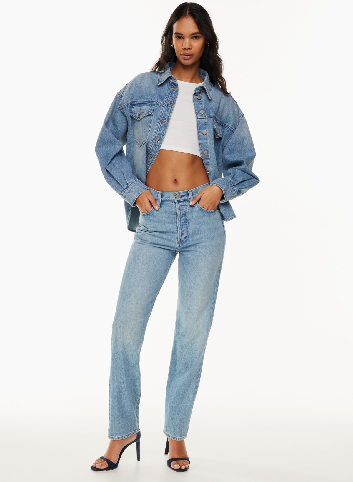 Denim Forum THE '90S HI-RISE LOOSE CUFF JEAN