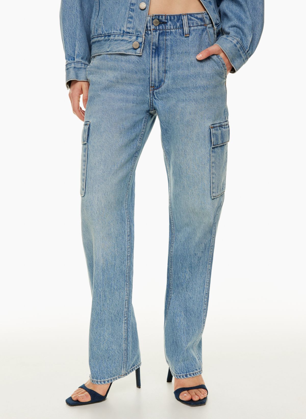 Denim Forum THE '90S EDIE LO-RISE CARGO JEAN