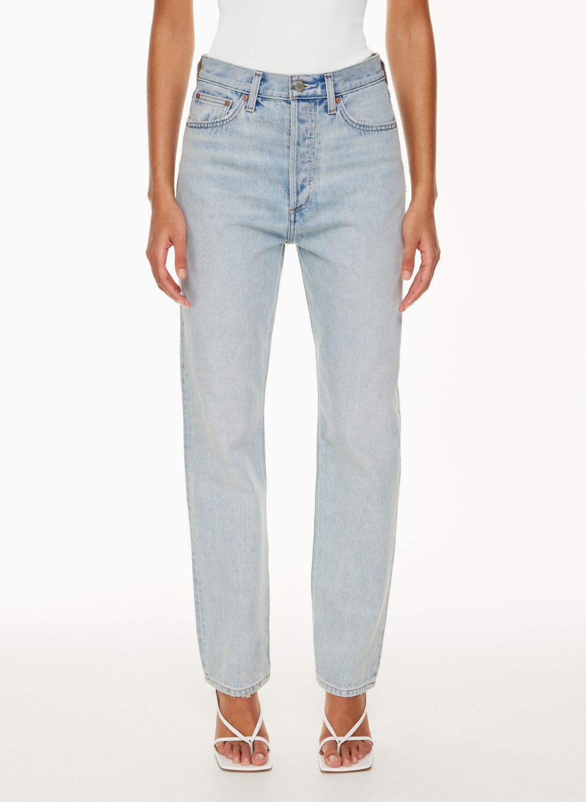 Denim Forum THE '90S CINCHED HI-RISE STRAIGHT JEAN | Aritzia US