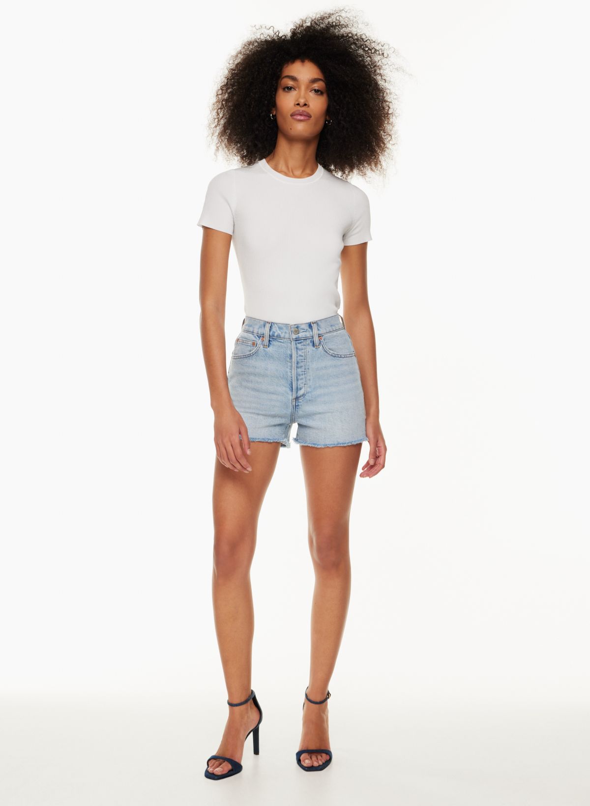 Denim Forum THE 50S ARLO HI RISE JEAN SHORT Aritzia US