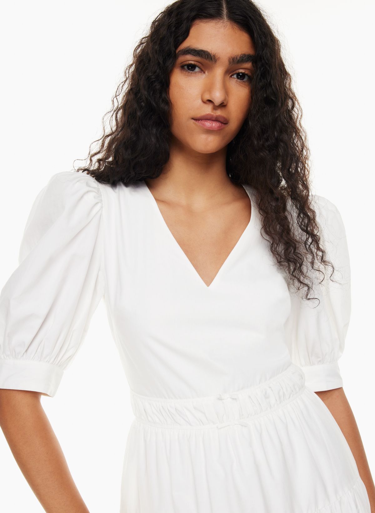 Poplin 2024 white dress