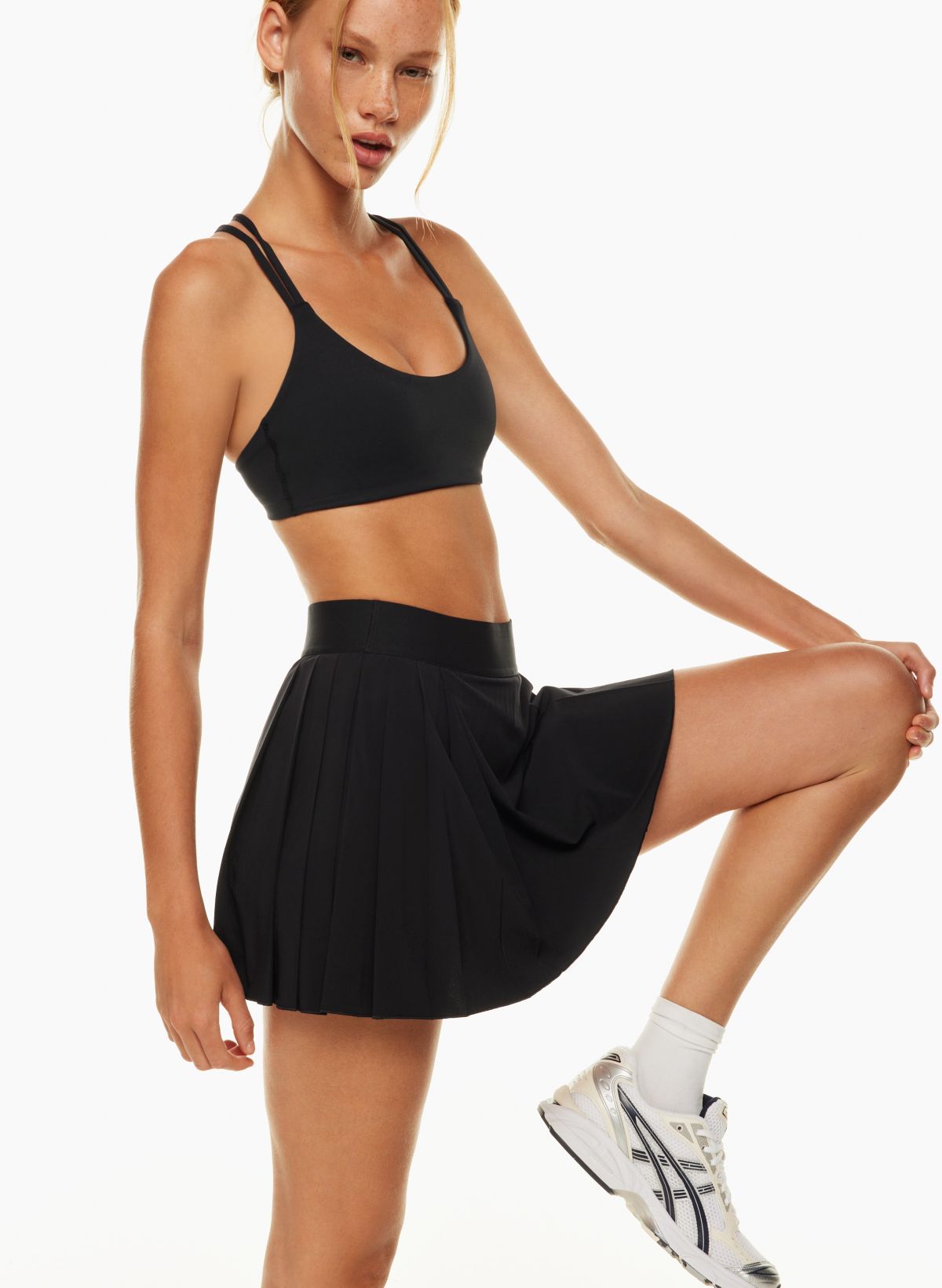 Try-On Reviews: Pleat to Street Skirt + All Sport Support Tank +