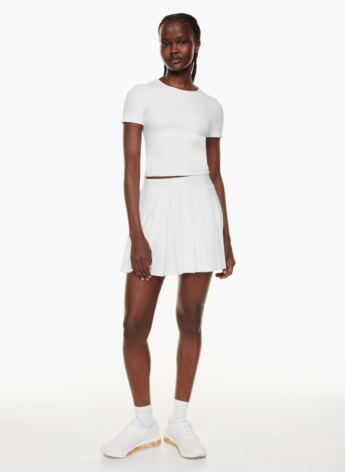 White 2024 pleated skirt