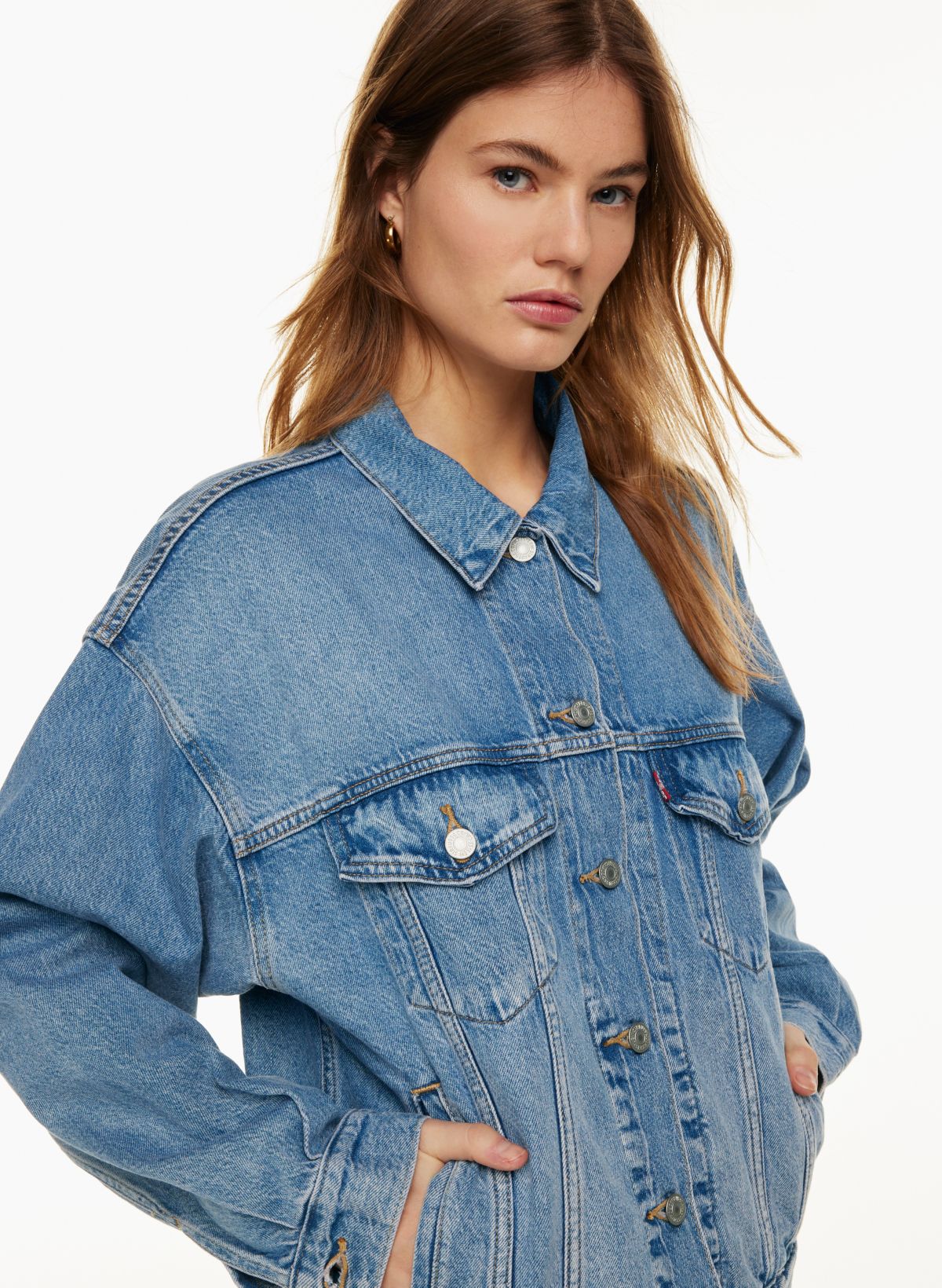 Womens levi outlet black denim jacket