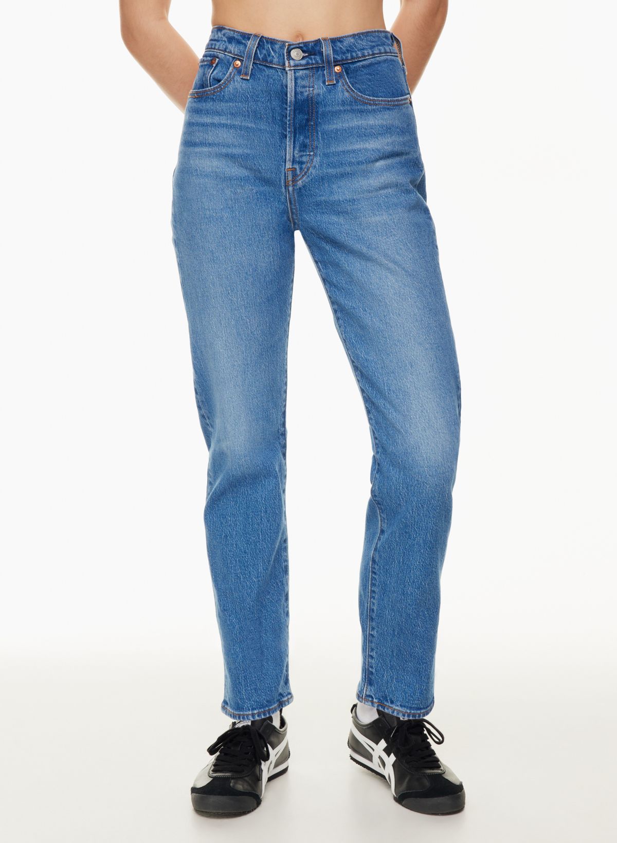 Levi's Wedgie Straight Jeans - Straight Jeans - Medium Wash Jeans - Lulus