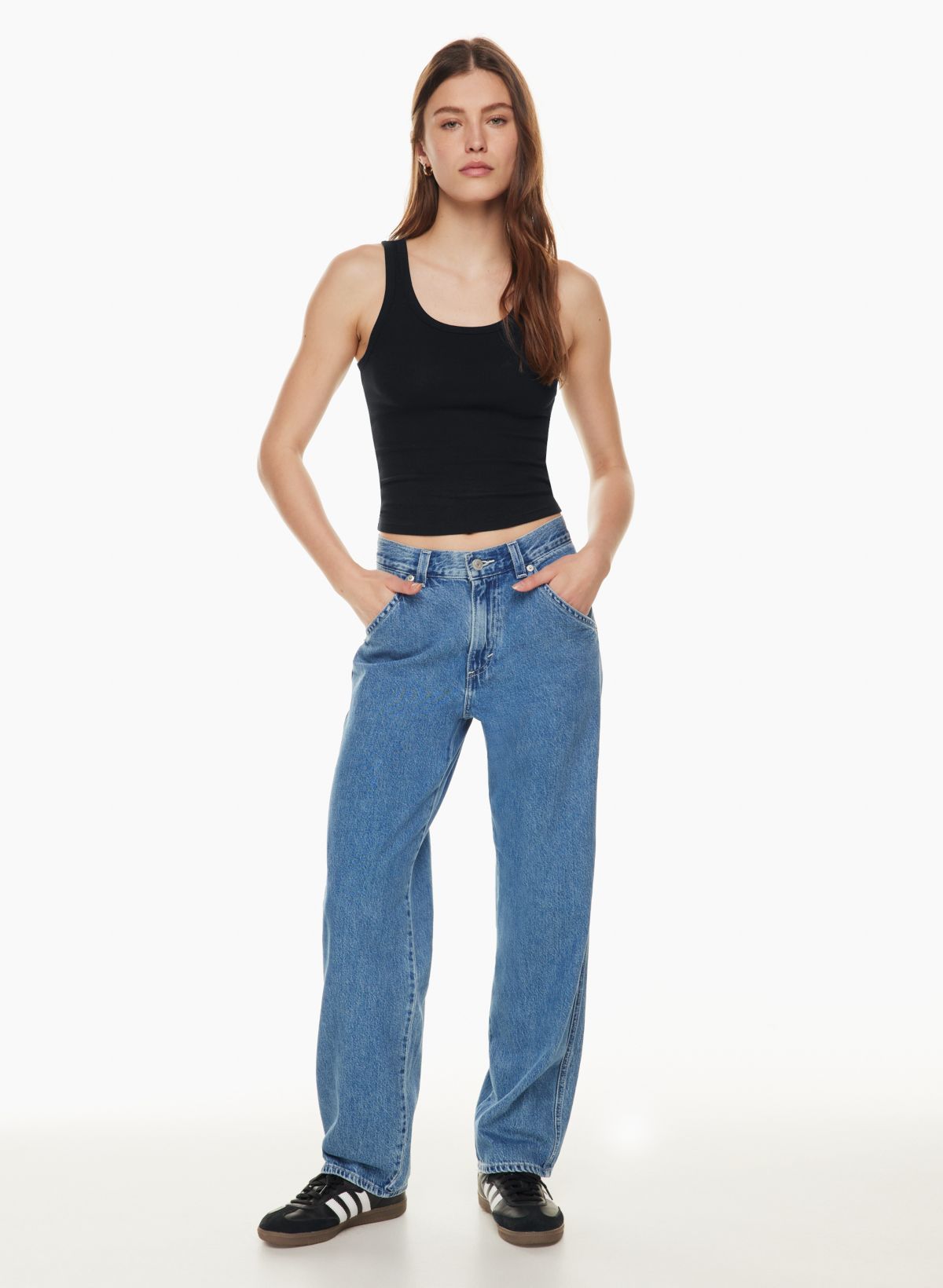 Emma Chamberlain Styles Baggy Dad Jeans