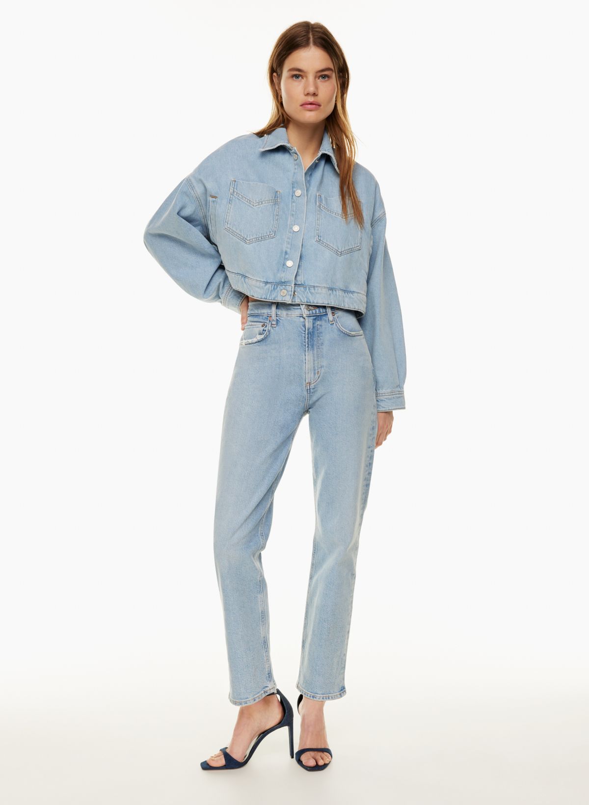 Womens FRAME blue Denim Flared Francoise Jumpsuit