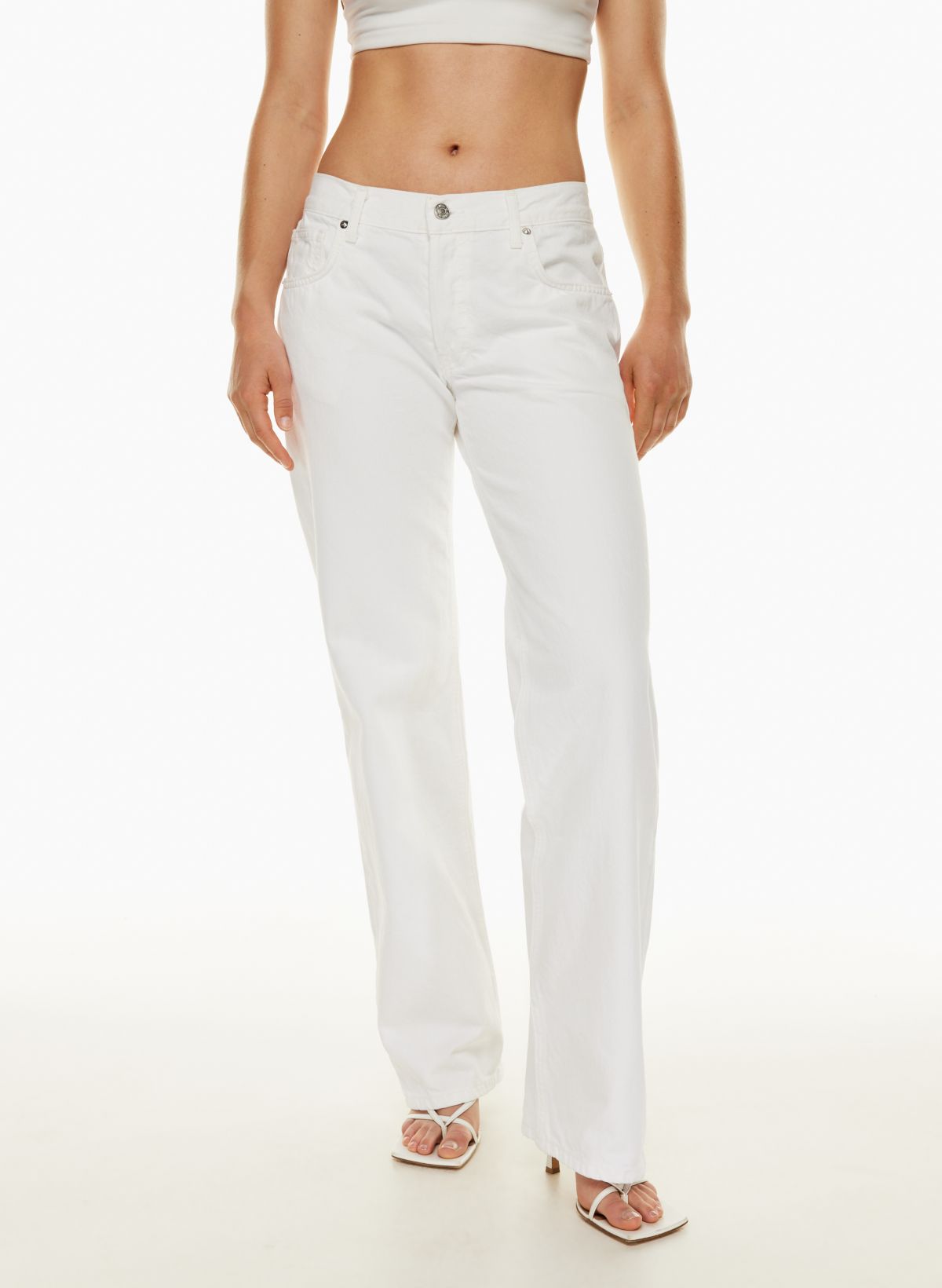 White hotsell baggy jeans