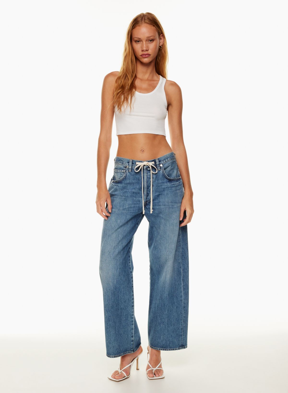 Citizens of Humanity Brynn Drawstring Wide-Leg Trouser Jeans