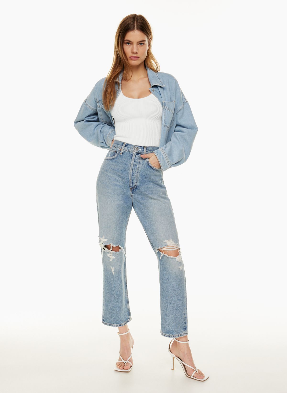 Front Pocket Crop Jeans