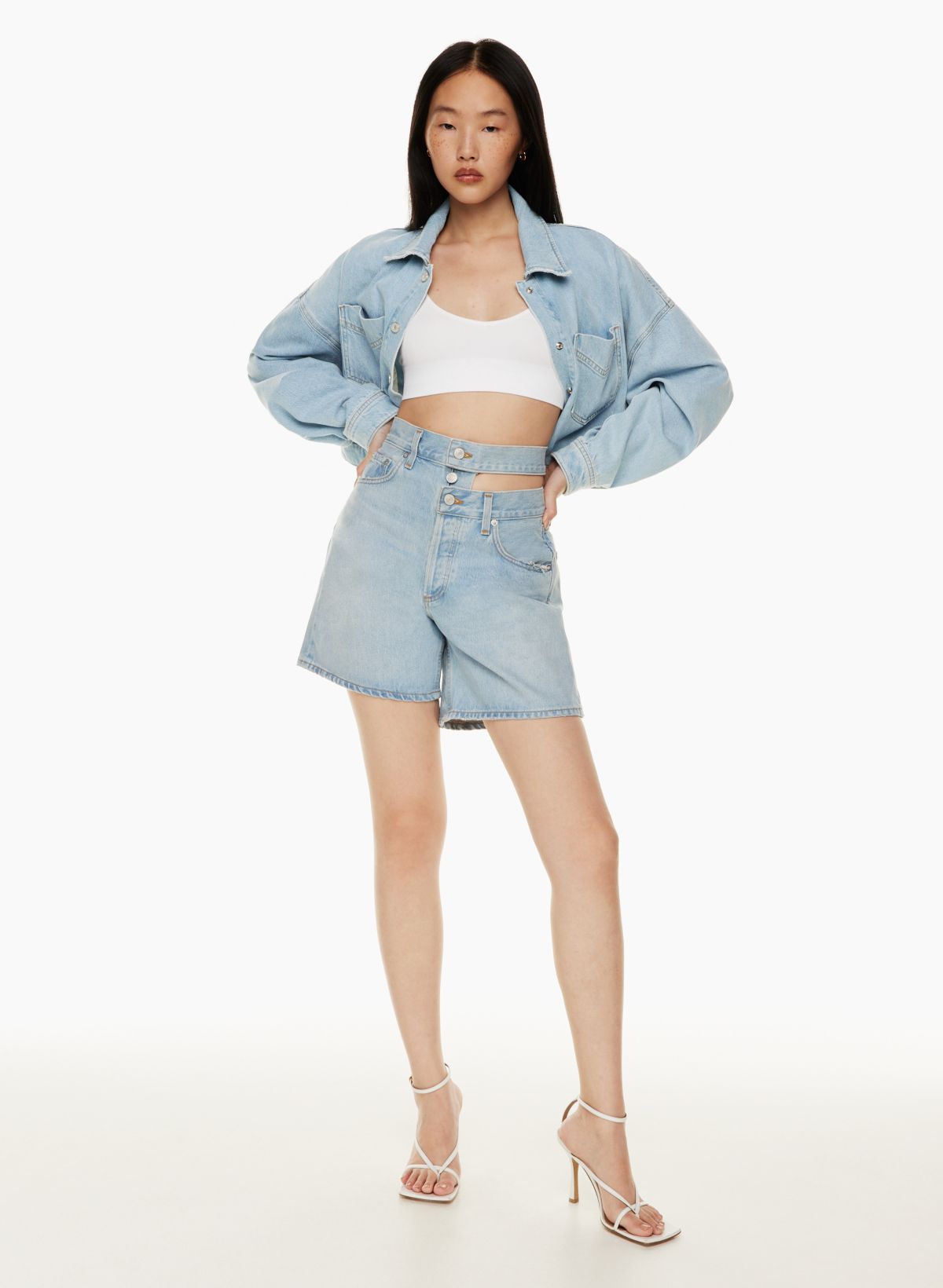 Sexy Aritzia Denim Shorts With Pockets For Women Perfect For