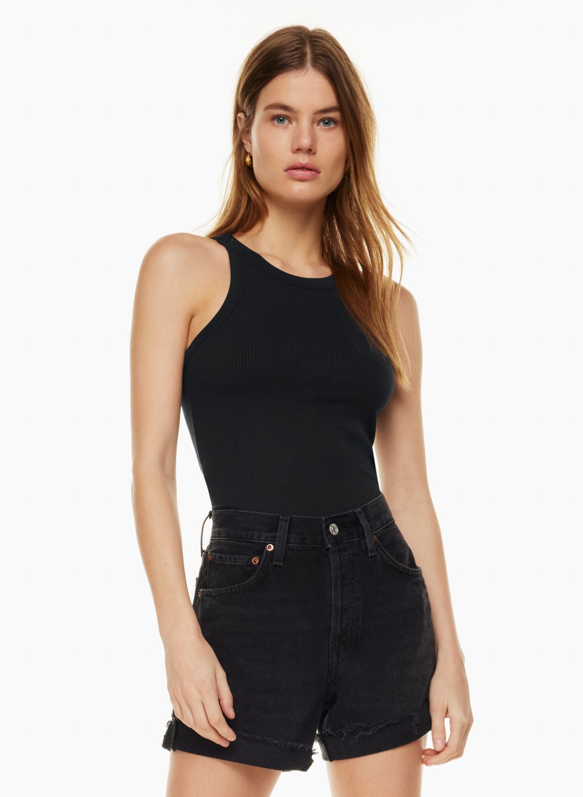 AGOLDE PARKER LONG CUFFED JEAN SHORT Aritzia US