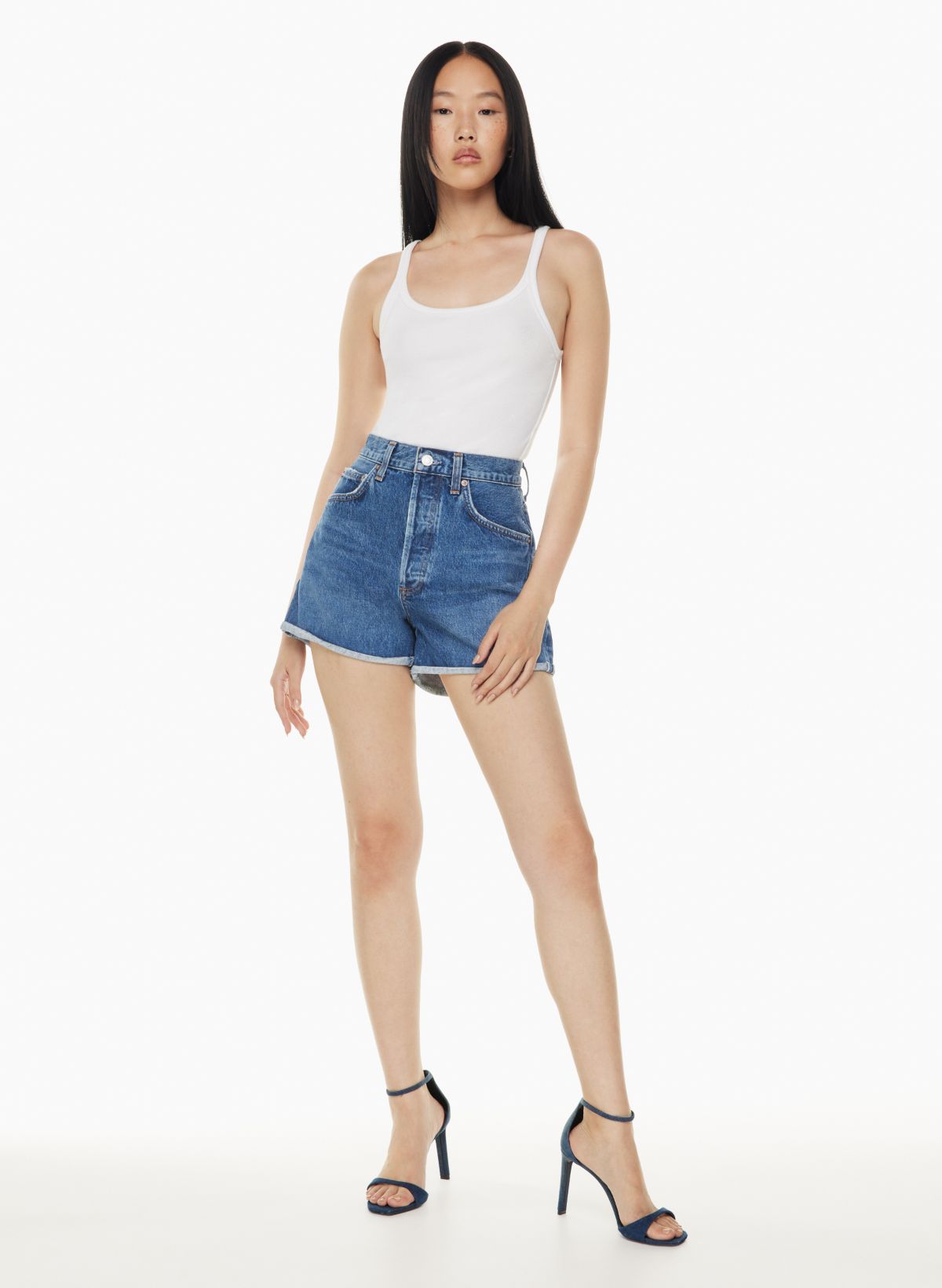 AGOLDE DEE CUFFED JEAN SHORT