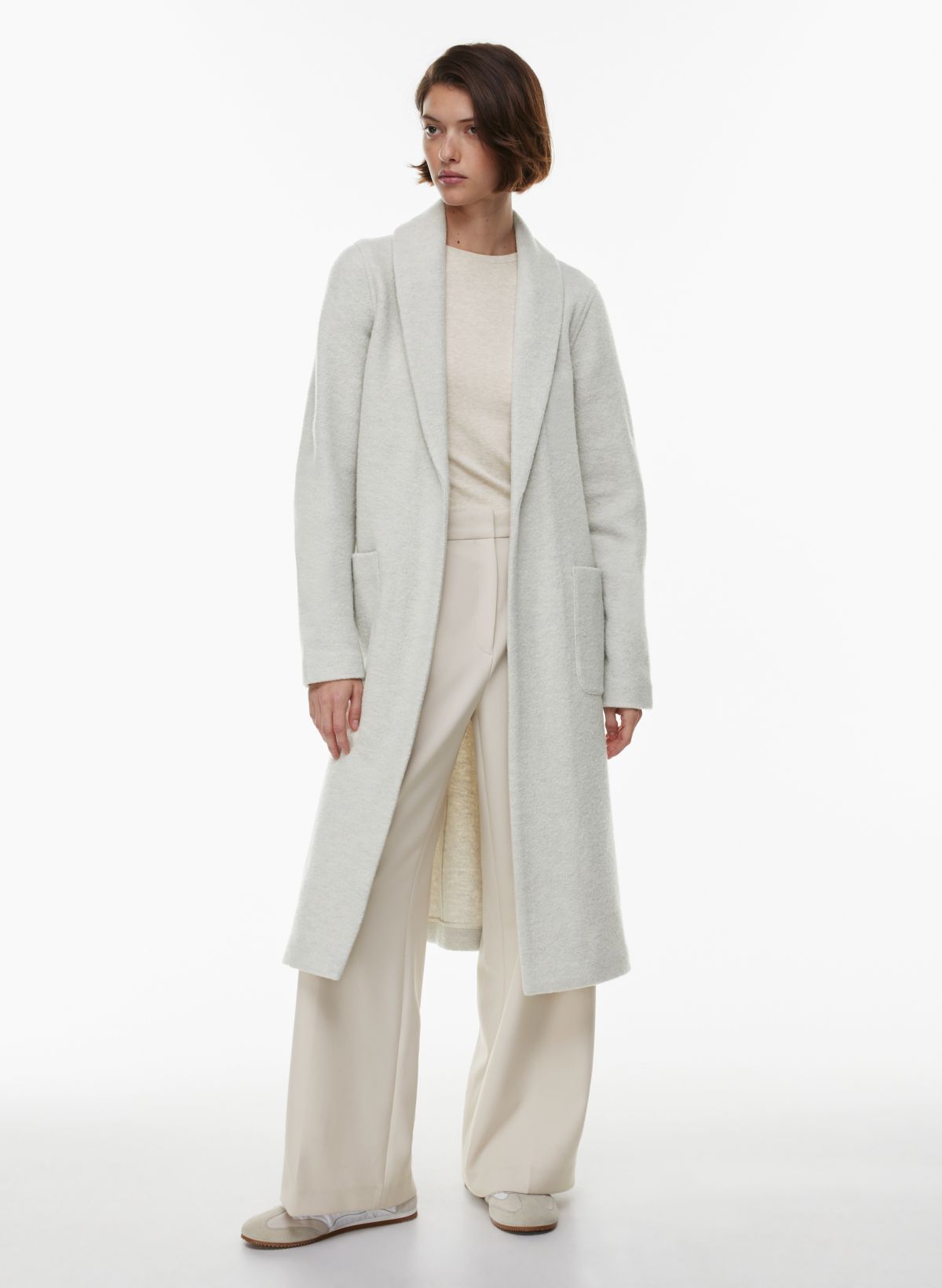 Aritzia long wool store coat