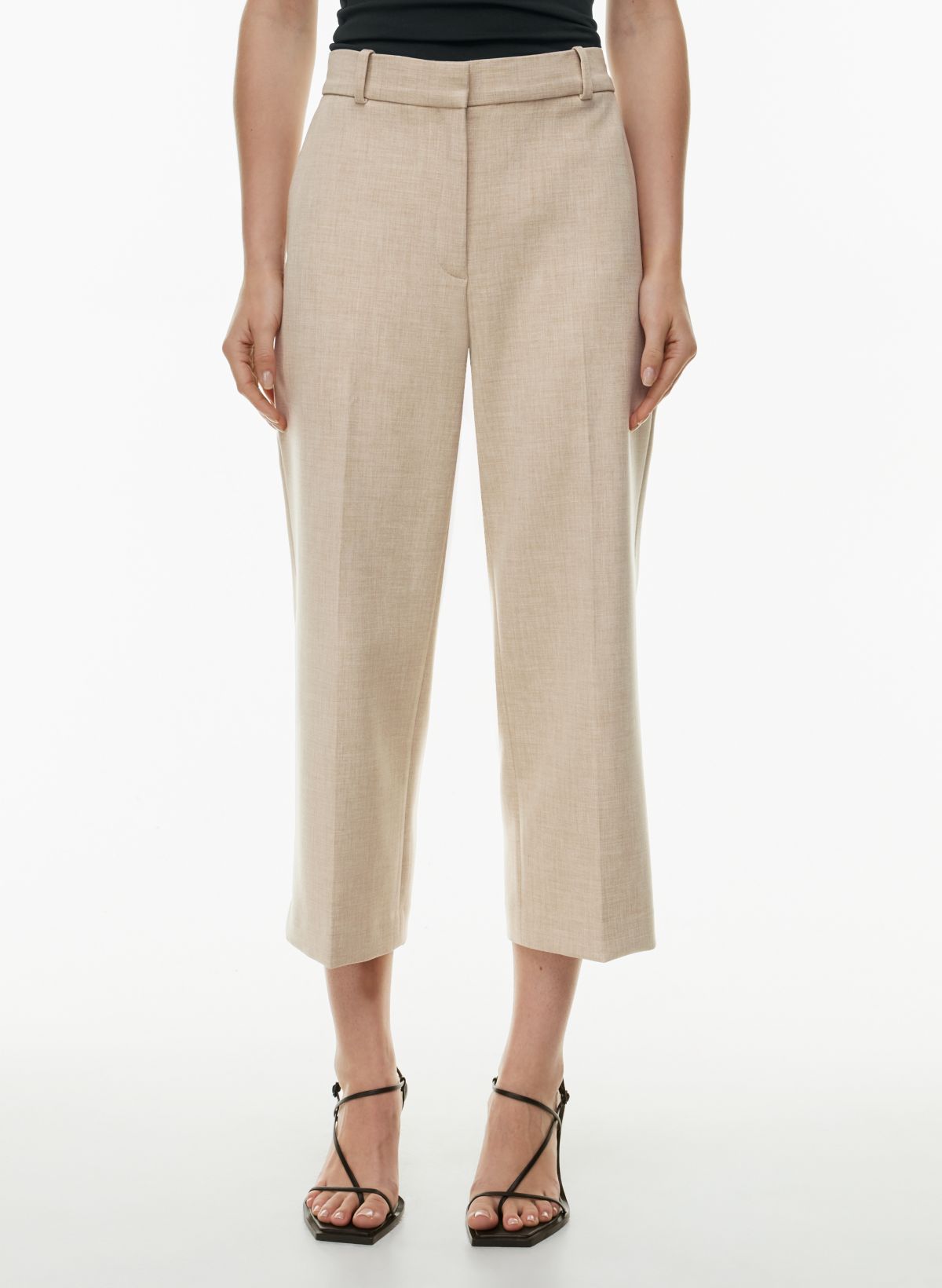 Women's Beige Cropped & Capri Pants