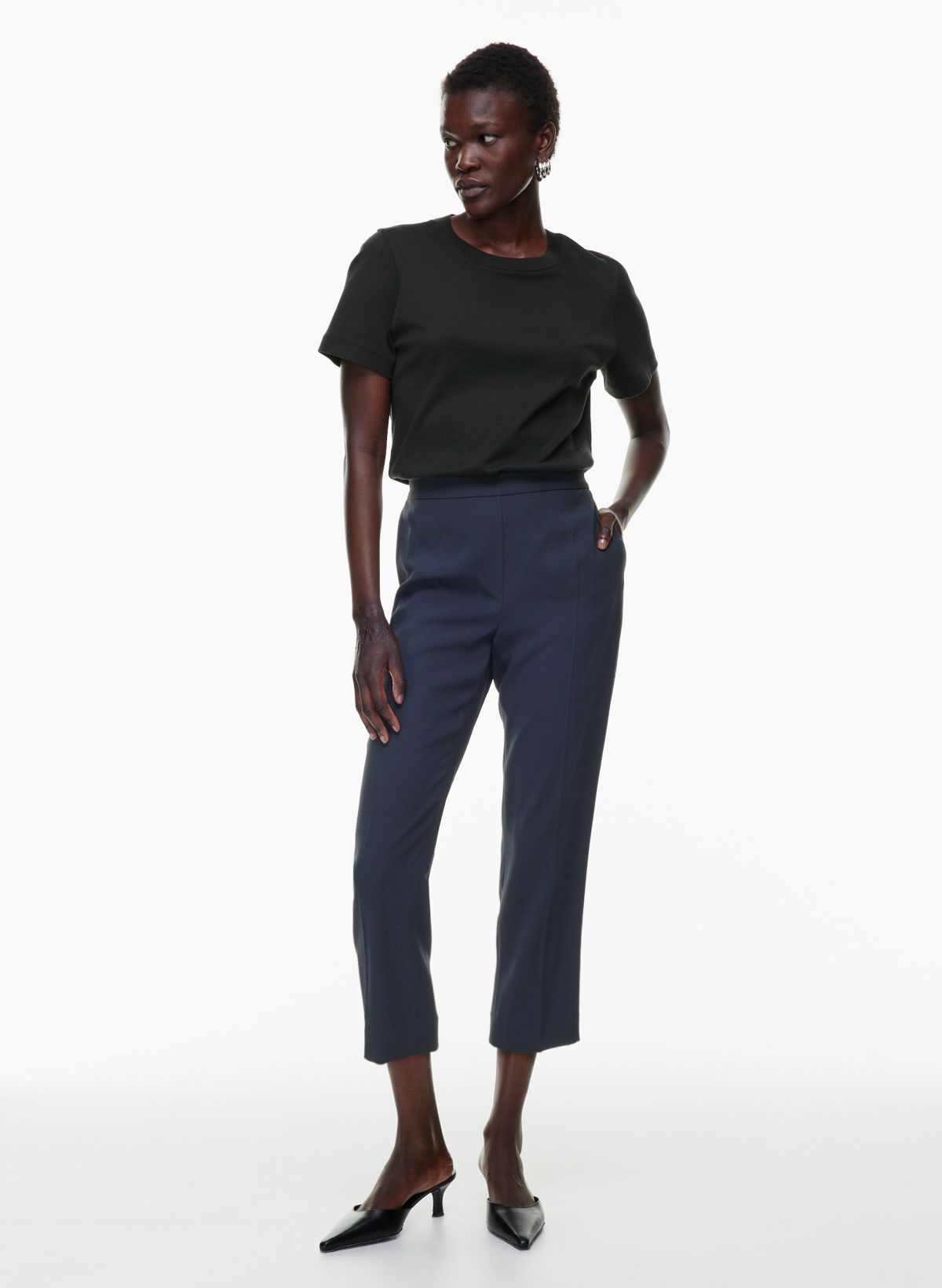 Cotton Cinch Capri Trousers by Evans | Look Again