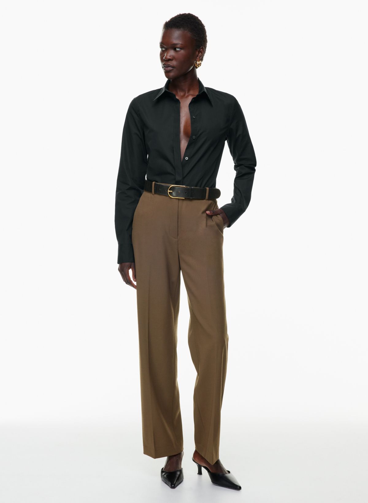 Classroom Men's Tall Flat Front Pant 34 Inch Inseam, Black, 28 