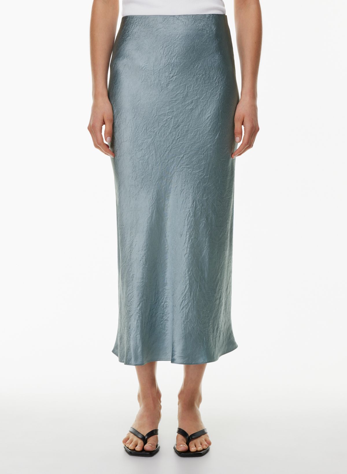 Satin Maxi Slip Skirt