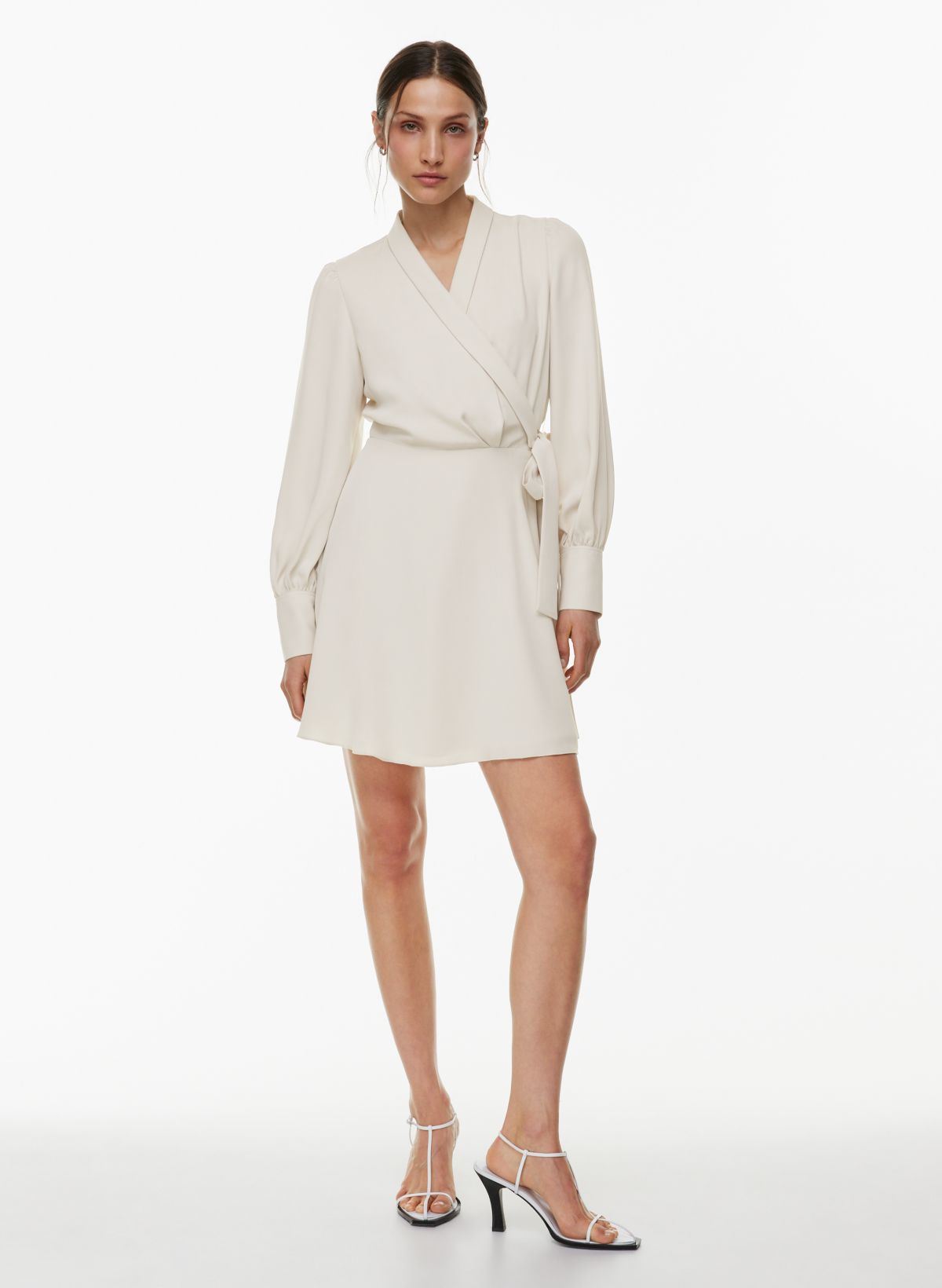 Rise to the Occasion White Midi Wrap Dress